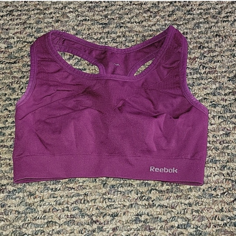 Reebok Women's Vibrant Purple Sports Bra